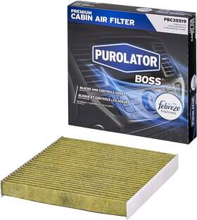 Pbc35519 Purolator 076333196024 Purolatorboss Automotive Cabin Air Filter With Febreze And Acti