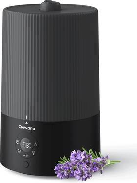 Tr-4001 Qewano Humidifiers For Bedroom 4l Top Fill Cool Mist With Oil Black