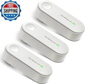 Qualirey 445012489468 3 Pcs Air Purifier Plug In Portable Negative Ion Generator Filterless H