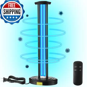 Qualirey B0dg2kpm9d 100w Uv Light Sanitizer Ozone Safe For Children Pets 3 Timer Remote