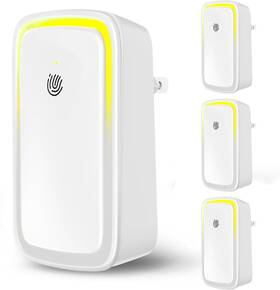 Qwue 705353386589 4pack Air Ionizer For Home Negative Ion Purifier Plug In Quiet Freshene