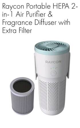 Rha200-23e-blu Raycon Portable Hepa 2-in-1 Air Purifier And Fragrance Diffuser Extra Filter Nib