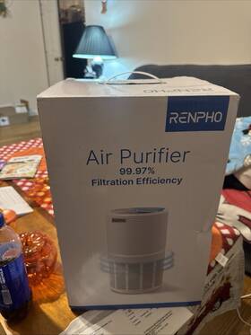 Rp-ap088bair Renpho Rp-ap089w Purifier For Home Large Room 480 Sq.ft H13 True Hepa