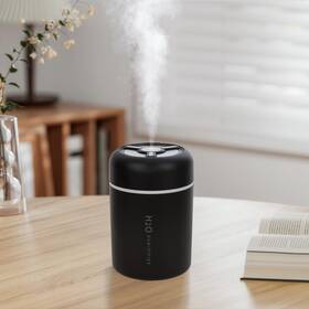 Riecin 727219323804 Portable Mini Humidifier 300ml Usb Cool Mist Small With Black