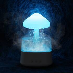 Riecin 788062540008 Rain Cloud Humidifier Water Drip With Adjustable Led Lights White White-s