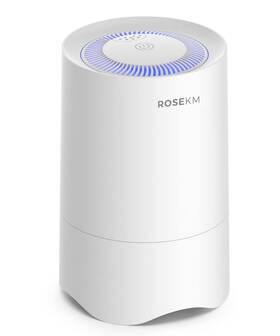 B09wqdgzpb Rosekm Small Hepa Air Purifier For Home Bedroom Desk Quiet Portable Mini