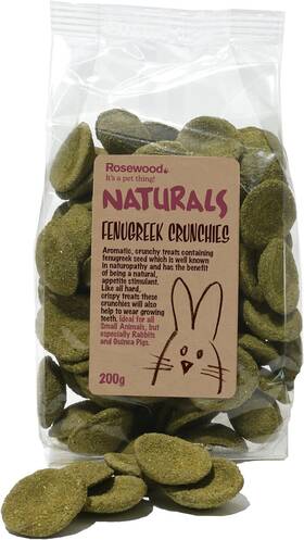 19409 Rosewood Pet 1 Pouch Fenugreek Crunchies Food For 7.05 Ounce Pack Of