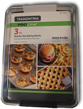 43230-3506 Rust-oleum Proline 3 Pack Baking Sheets 13x9.5in Commercial Quality- Restaurant Grade
