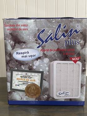Salin 425652000033 Plus Larger Salt Therapy Ioniser Technology Air Purifier New