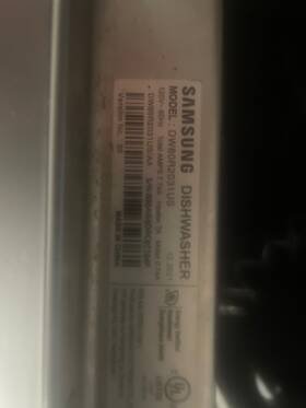 Dw80r2031us Samsung Dishwasher Stainless Steel Used Parts