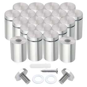 Wmt-100966l5 Sancusto Standoff Screws Wall Sign Holders Mounting 20pcs Stainless Steel