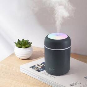 Saunana 727219303165 Portable Mini Humidifier Colorful Cool Mist Usb Powered. Perfect For Gray