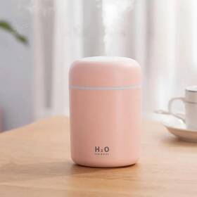 Saunana 788062540312 Portable Mini Humidifier Colorful Cool Mist Usb Powered. Perfect For Pink