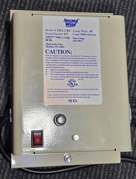 1012-2 Second Wind Ru Uv Air Purifier 40w 120/277v Hvac