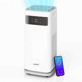 Ap301aw-whi-ul Sejoy Home Hepa Air Purifier Large Room Cleaner For Allergies Smoke Mold Odor Dust