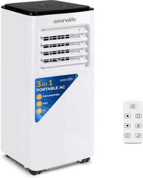 Slacp803 Serenelife 8000 Btu Portable Air Conditioner 3in1 Compact Standing For 350sqft