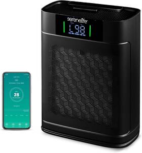 Slarp1076bk.5 Serenelife Air Purifier Smart Wifi 1076 Sq Ft