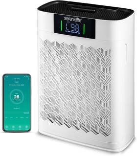 Slarp1076wt.5 Serenelife Air Purifier For Home - Smart Room Wifi And App Control