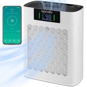 Slarp1076wt Serenelife High-performance Air Purifier With Sleep Mode Automatic White