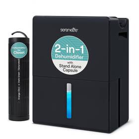 Slarp800bk Serenelife 2-in-1 Dehumidifier Smart Humidity Control - Black