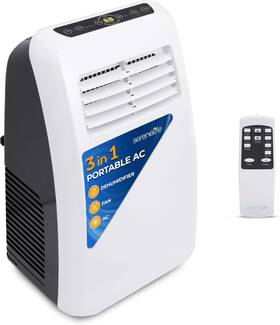 Slpac8 Serenelife 8 000 Btu Portable Air Conditioner 3-in-1 Floor Ac Unit Dehumidifier