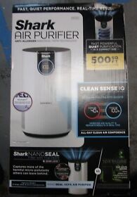 Hp102 Shark 500 Sq Ft Anti-allergen Nanoseal Hepa Air Purifier White Brand New