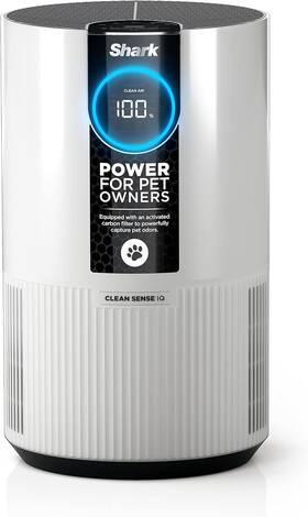 Shark 622356601627 Clean Sense Air Purifier For Home Allergies Pet Hair Hepa Filter