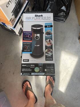 Shark He3in1 3-in-1 Tower Air Purifier True Hepa Digital Display Bluetooth Alexa