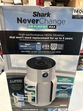 Hp302 Shark Never Change Air Purifier Max 1400 Sq Ft