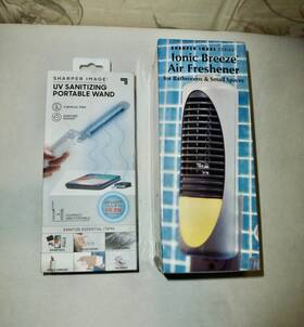1013822 Sharper Image 2 - Ionic Breeze Air Bathroom Small Spaces And Wand Nib