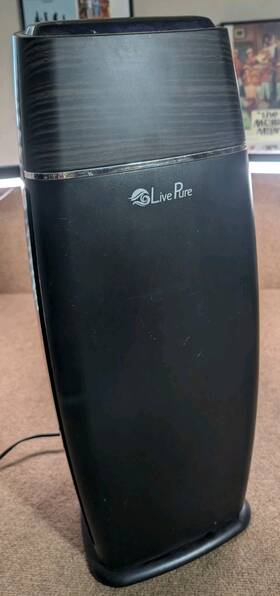Lp260thp Sierra Livepure Hepa Tower Air Purifier Graphite Digital - Clean