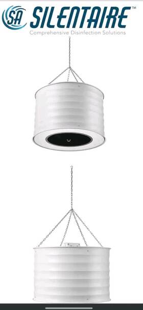 559061010 Silentaire Plasma Air Disinfection Purifier 24 Inch Round White Ceiling Moun