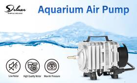 Simple Deluxe Lgpumpair65 Aquarium Air Pump With Aluminum Housing 35w 1030gph 6 Adjustable Valve Outlets