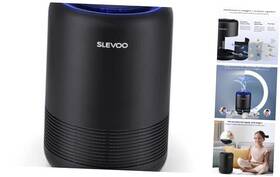 Bs-01 Slevoo Air Purifiers For Bedroom Pets Smokers In Home H13 True Hepa Filter Black