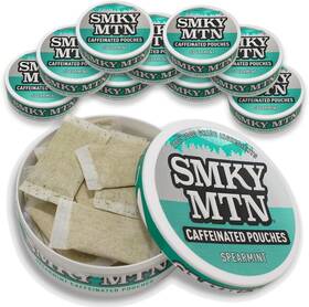 Smokey Mountain 313115031082 Caffeinated Pouches - Spearmint Tobacco Free And Nicotine