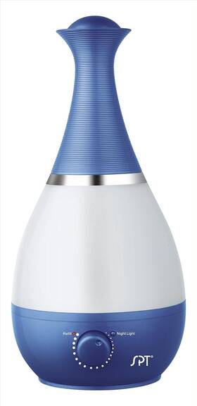 Su-2550b Spt Ultrasonic Humidifier With Frangrance Diffuser And Night Light Blue