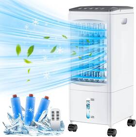167205 Supalak Portable Air Conditioners 1.45 Gal Evaporative Cooler Ac Cooling Fan