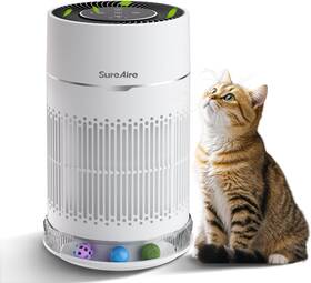 Ap-d1-sp201-b Sureaire Cat Air Purifier With Interactive Ball Hepa Filter For Pet Hair Odor 360
