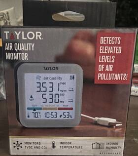 5319954 Taylor Air Quality Meter Gry 3 Inch