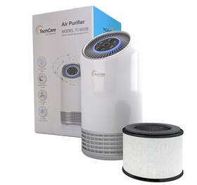 Vt-h4 Techcare Air Purifiers Purifier Bedroom Office Use True Hepa Filter Silent Comfort White Noise Sm