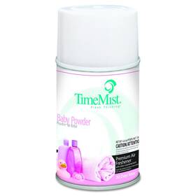 Timemist 043725251203 Metered Fragrance Dispenser Refills Baby Powder 6.6 Oz Case Of