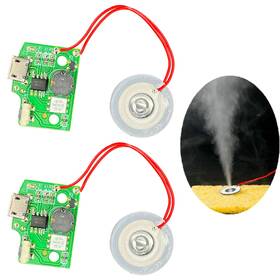 Tingbowie 614161106145 2 Pack Atomization Disc Mist Maker Ultrasonic 1.4 X 0.7 0.3 In Green