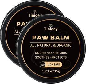 Amy-ca-1 Tinioey All-natural Lick Safe Dog Paw Balm For Dogs And Cats 2 Pack Black