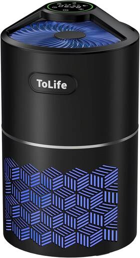 1291 Tolife 445007646623 Air Purifiers For Home Large Room Up To Sq Ft True Filter Hepa Black
