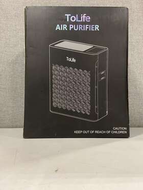 Tz-k2 Tolife Air Purifier For Home Large Room Up To 1095 Ft With Pm 2.5 - Black
