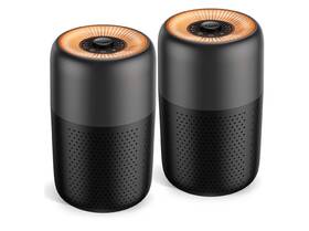 Tplmb 445005441428 Air Purifiers H13 Hepa Filters Nightlight Speed Control 2 Pack Black