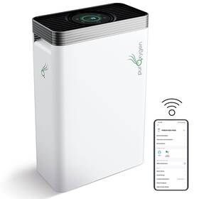 P500i Treblab Puroxygen H13 Hepa Filter Air Purifier Wifi Enabled White