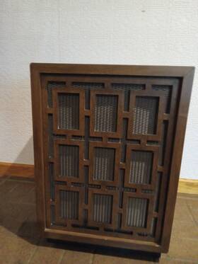 428274-001 Trion Vintage Wood Panel Electronic Air Cleaner Purifier 70s Retro Rare Htf