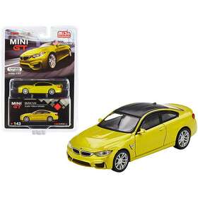 Mgt00143 True Scale Miniatures Bmw M4 F82 Austin Yellow Metallic With Carbon Top Limited Edition To 1200 P