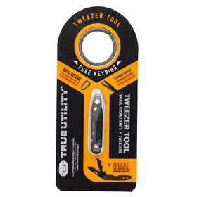 Trutol0035 True 6-in-1 Tweezer Set Keychain Keyring